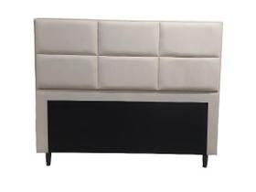 Cabeceira Isis em Suede Cor Bege 140cm SRJ Móveis