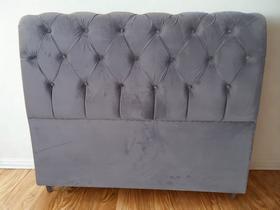 Cabeceira Italia Casal 1,38M Company Estofados Veludo Cinza Cabeceira Italia Casal 1,38M Company Estofados Veludo Cinza