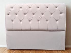 Cabeceira Italia Queen Size 1,58M Company Estofados Veludo Bege Cabeceira Italia Queen Size 1,58M Company Estofados Veludo Bege