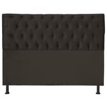 Cabeceira Jade 100 Cm Para Cama Box Suede Marrom Escuro