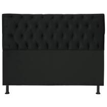 Cabeceira Jade 120 Cm Para Cama Box Suede Preto