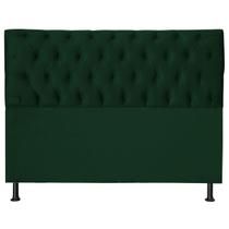 Cabeceira Jade 120 Cm Para Cama Box Suede Verde Militar