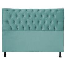 Cabeceira Jade 120Cm P/ Cama Box Solteiro Suede Azul Tiffany