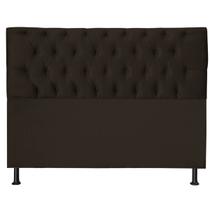 Cabeceira Jade 120Cm P/ Cama Box Solteiro Suede Marrom Claro