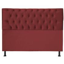 Cabeceira Jade 140Cm Para Cama Box Casal Suede Vermelho