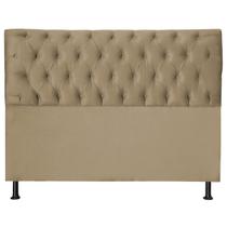 Cabeceira Jade 160 Cm Para Cama Box Suede Bege