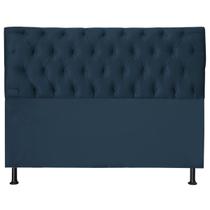 Cabeceira Jade 90 Cm Para Cama Box Suede Azul Marinho