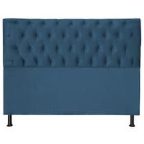 Cabeceira Jade 90 Cm Para Cama Box Suede Azul Royal