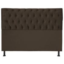 Cabeceira Jade 90 Cm Para Cama Box Suede Marrom Claro