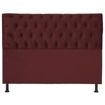 Cabeceira Jade 90 Cm Para Cama Box Suede Vermelho Marsala