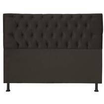 Cabeceira Jade 90Cm P/ Cama Box Solteiro Suede Marrom Escuro