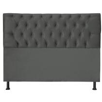 Cabeceira Jade 90Cm Para Cama Box Solteiro Suede Cinza