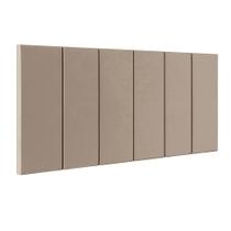 Cabeceira Julia Cama Box Casal Queen Size 1.60 Suspensa Almofadada Bege Suede - Lojas RPM