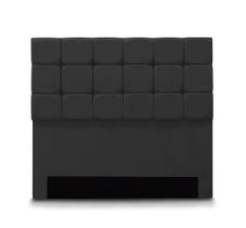 Cabeceira Julia para Cama de Casal 1,38 em Captone Suede Preto - Meu Lar Decorações