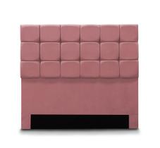 Cabeceira Julia para Cama de Casal 1,93 em Captone Suede Rosa - Meu Lar Decorações