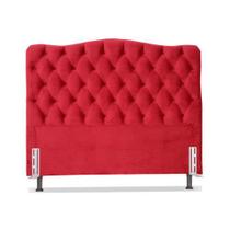 Cabeceira King 193 - Bello Box - Dunas Veludo Vermelho Cabeceira King 193 - Bello Box - Dunas Veludo Vermelho