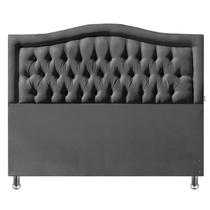 Cabeceira King 195 Cama Box Sophia Provençal Cinza Linho Com Pés RBL Cabeceira King 195 Cama Box Sophia Provençal Cinza Linho Com Pés RBL