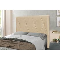 Cabeceira King 195cm Linho Aquilla Amarelo Cabeceira King 195cm Linho Aquilla Amarelo