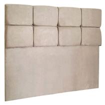 Cabeceira King 195cm Nina Suede Bege SLK Decor