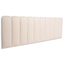 Cabeceira King 200x60 Cama Box Modulada Arredondada Luno