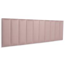 Cabeceira King 200x60 Estofada Cama Box Modulada Veludo Nude Rosado Cabeceira King 200x60 Estofada Cama Box Modulada Veludo Nude Rosado
