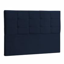 Cabeceira King Ana Luisa 195 CM Suede Azul Marinho - D A Decor