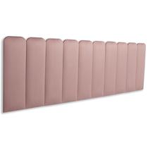 Cabeceira King Arredondada Veludo 200x60 Cama Box Modulada