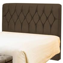 Cabeceira King Bolivia 195 CM Suede Marrom - D A Decor Cabeceira King Bolivia 195 CM Suede Marrom - D A Decor