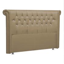 Cabeceira King Brescia P04 195 cm Suede Bege TCA 941 - Amarena Móveis