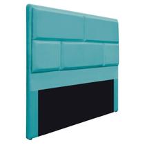 Cabeceira King Brick P02 195 cm para cama Box Suede - ADJ Decor