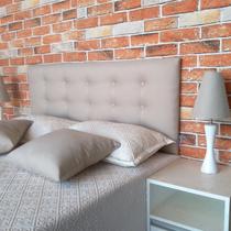 Cabeceira King Durasi Bege 15 Linho 195 X 120 Cm