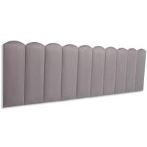 Cabeceira King Estofada de Colar na Parede Kit 10 Placas Modelo Nuvem - Várias Cores