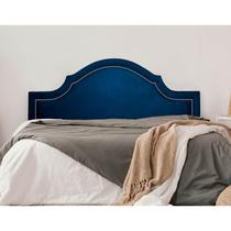 Cabeceira King Estofada para Cama Box com Tachas 193x60cm Provençal Luxo