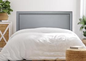 Cabeceira King Estofada Para Cama Box - Reta Luxo Com Tachas 193 x 60