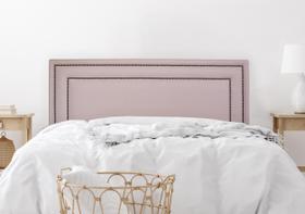 Cabeceira King Estofada Para Cama Box - Reta Luxo Dupla Com Tachas 193 x 60