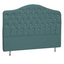 Cabeceira King Florence P04 195 cm Suede Turquesa TCA 946 - Amarena Móveis