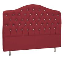 Cabeceira King Florence P04 195 cm Suede Vermelho TCA 53 - Amarena Móveis