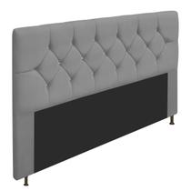 Cabeceira King França A05 c/ Strass 195 cm para Cama Box King Suede - ADJ Decor