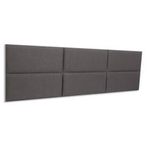 Cabeceira King Linho 195x60 Cama Box Modulada Retangular - Luno Cabeceiras