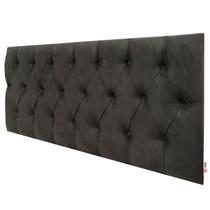 Cabeceira King Luna Suede Liso Marrom 195 x 80 RBL Cabeceira King Luna Suede Liso Marrom 195 x 80 RBL