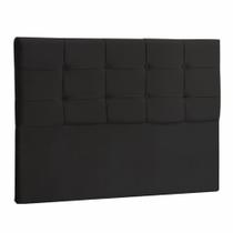 Cabeceira King Mel 195 CM Suede Preto - D A Decor