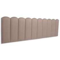 Cabeceira King Nuvem Suede 200x60 Cama Box Modulada