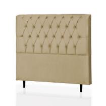 Cabeceira king paris 195 cm suede marfim - ma decor Cabeceira king paris 195 cm suede marfim - ma decor