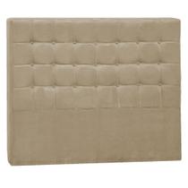 Cabeceira King Pequim P04 195 cm Suede Bege TCA 941 - Amarena Móveis