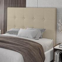 Cabeceira King Size Lua 193cm Material Sintético Bege Com Frame Patoti Móveis