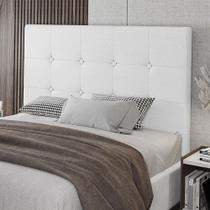 Cabeceira King Size Lua 193cm Material Sintético Branco Com Frame Patoti Móveis