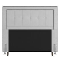 Cabeceira King Size Luxor 195Cm Com Tachas E Frame Branco Cabeceira King Size Luxor 195Cm Com Tachas E Frame Branco