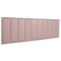 Cabeceira King Veludo 200x60 Cama Box Modulada Reta