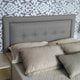 Cabeceira King Veneza Diamond Suede Cinza 195 X 60 cm RBL