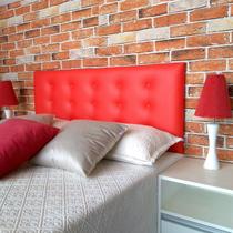 Cabeceira King Vermelho Durasi 15 195 X 120 Cm